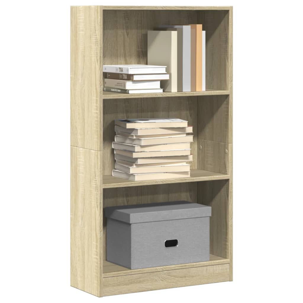 vidaXL Βιβλιοθήκη Sonoma Δρυς 60x24x109 εκ. από Επεξεργασμένο Ξύλο