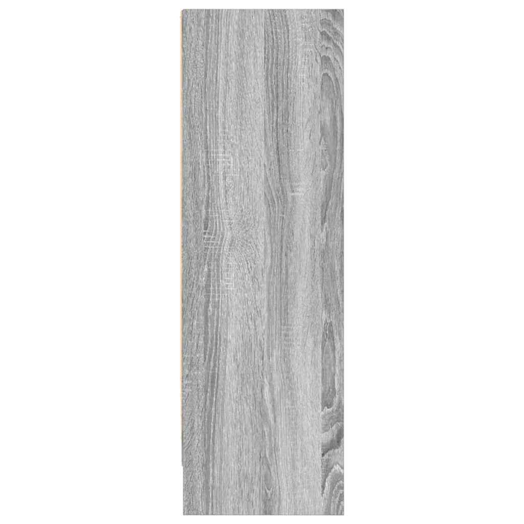 vidaXL Βιβλιοθήκη Γκρι Sonoma 80x24x76 εκ. από Επεξεργασμένο Ξύλο