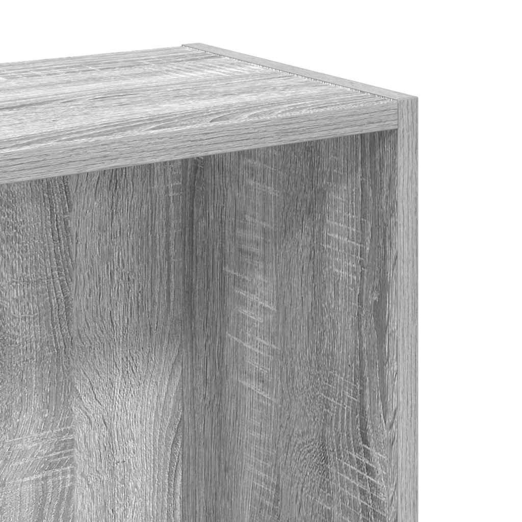 vidaXL Βιβλιοθήκη Γκρι Sonoma 80x24x76 εκ. από Επεξεργασμένο Ξύλο