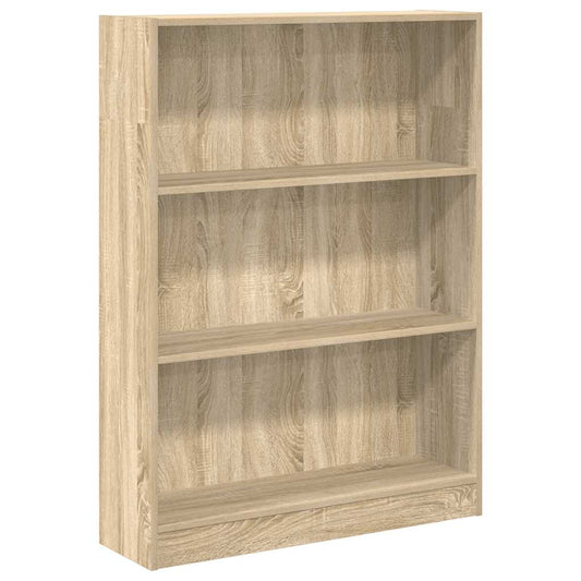 vidaXL Βιβλιοθήκη Sonoma Δρυς 80x24x109 εκ. από Επεξεργασμένο Ξύλο