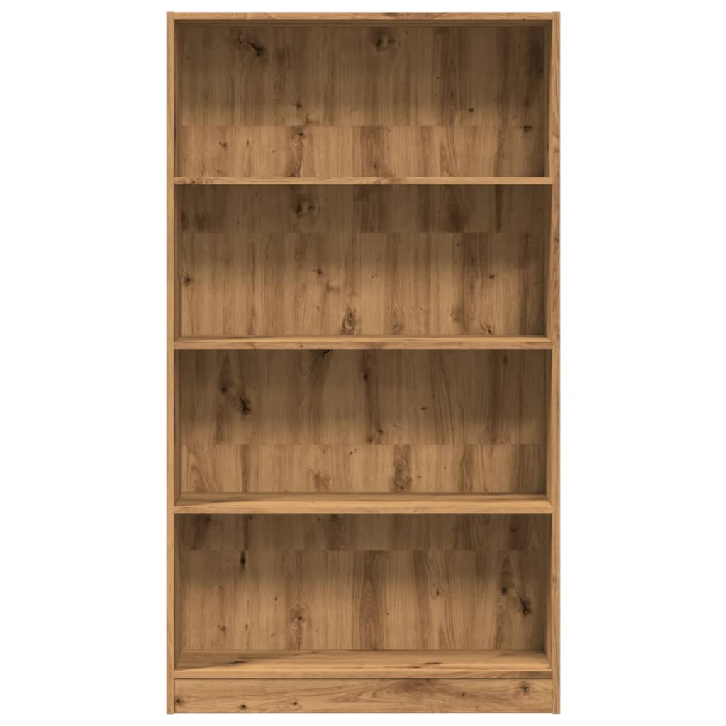 vidaXL Βιβλιοθήκη Αρτισιανή Δρυς 80x24x143 εκ. από Επεξεργασμένο Ξύλο