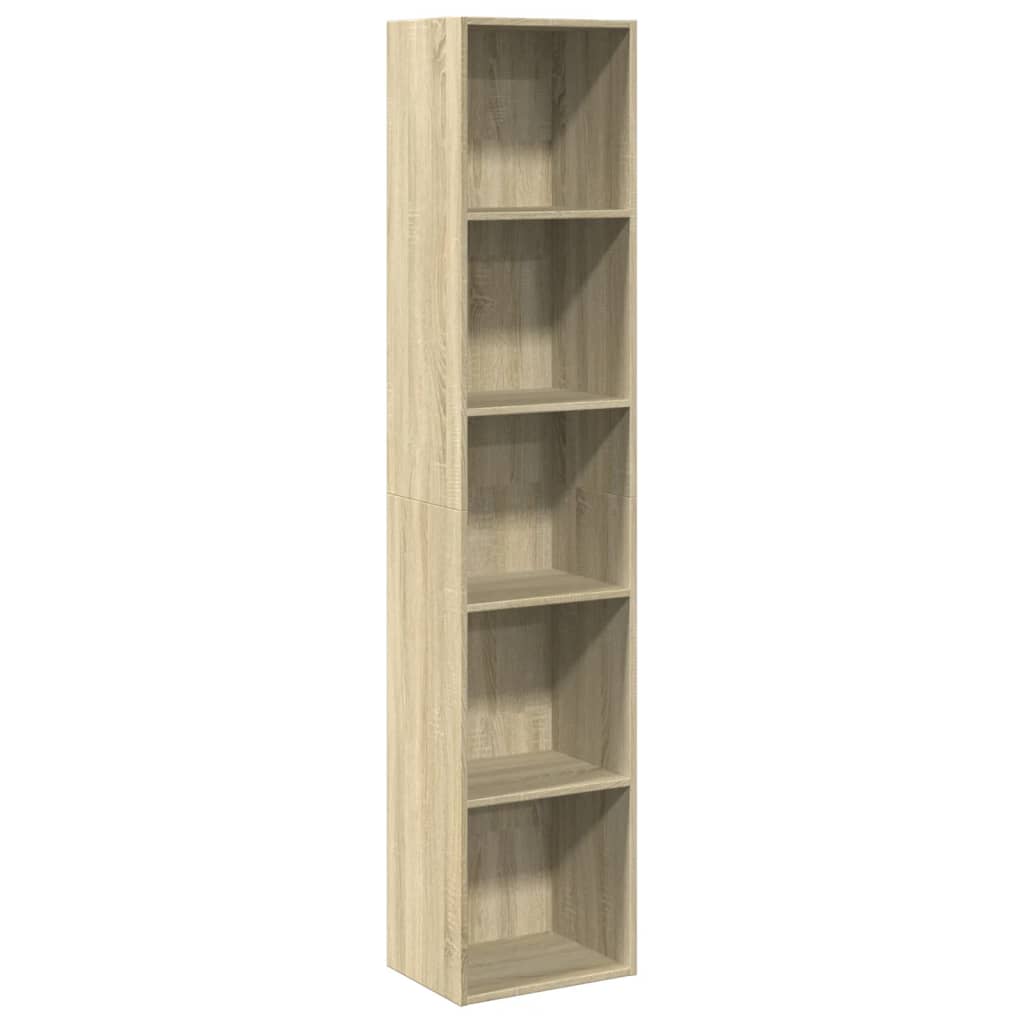 vidaXL Βιβλιοθήκη Sonoma Δρυς 40x30x189 εκ. από Επεξεργασμένο Ξύλο