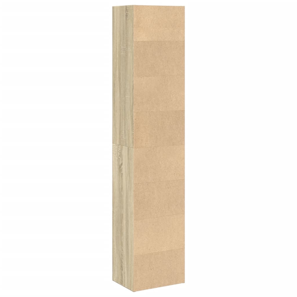 vidaXL Βιβλιοθήκη Sonoma Δρυς 40x30x189 εκ. από Επεξεργασμένο Ξύλο