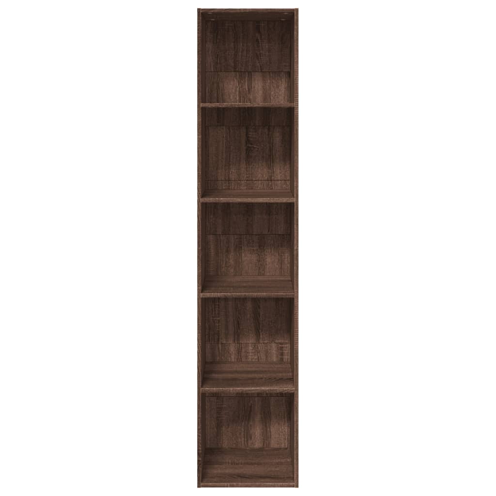 vidaXL Βιβλιοθήκη Καφέ Δρυς 40x30x189 εκ. από Επεξεργασμένο Ξύλο