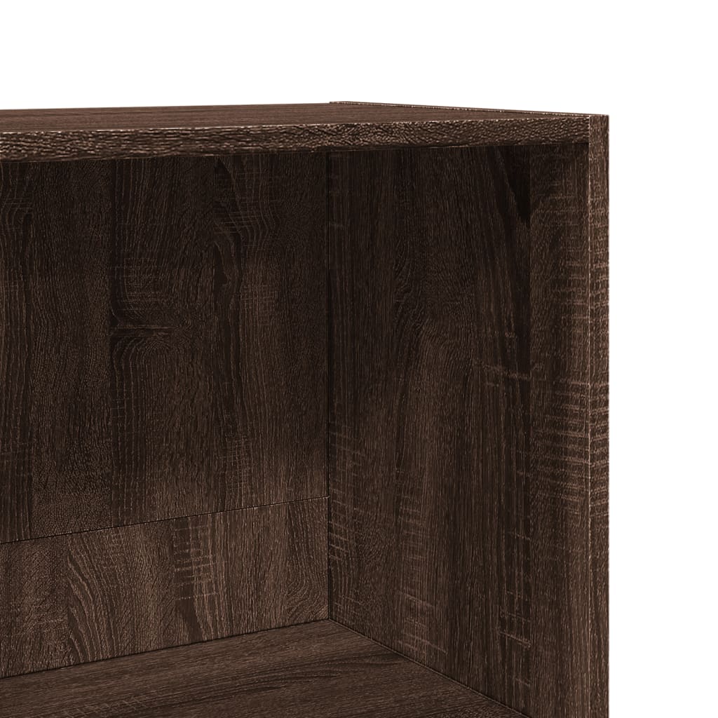 vidaXL Βιβλιοθήκη Καφέ Δρυς 40x30x189 εκ. από Επεξεργασμένο Ξύλο
