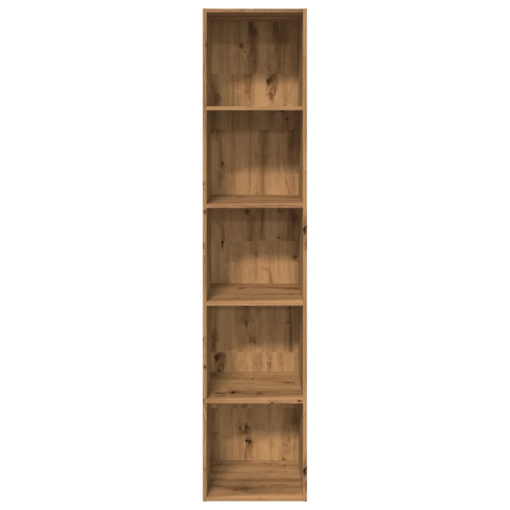 vidaXL Βιβλιοθήκη Αρτισιανή Δρυς 40x30x189 εκ. από Επεξεργασμένο Ξύλο