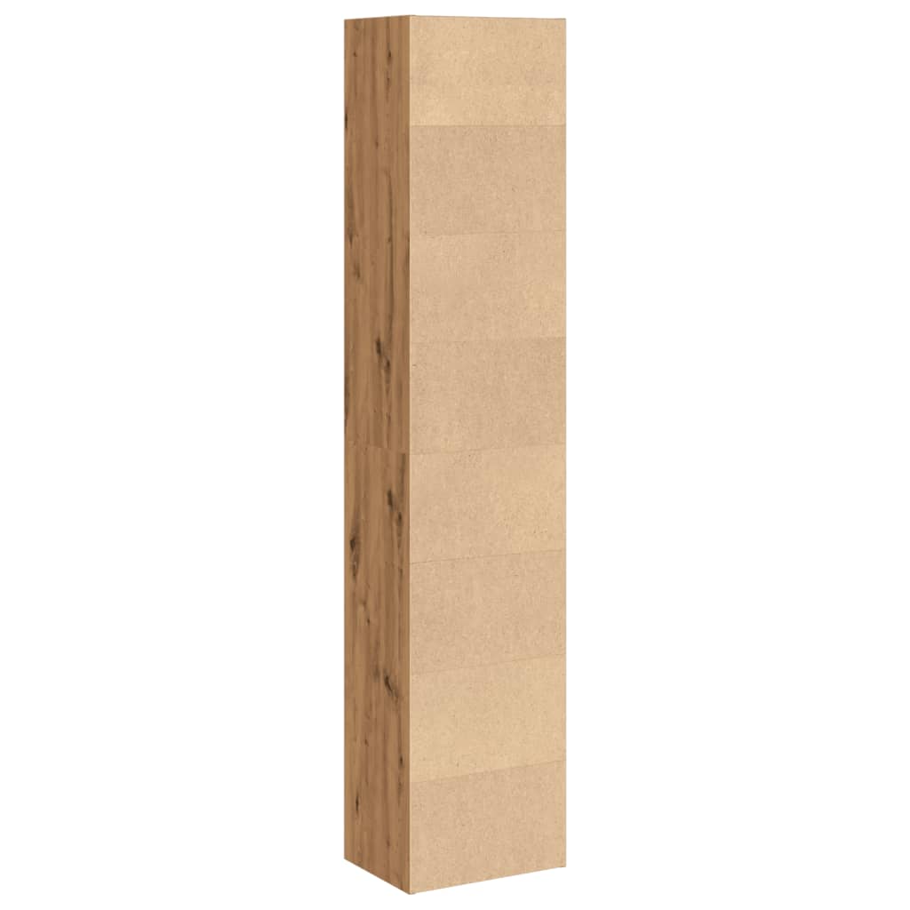 vidaXL Βιβλιοθήκη Αρτισιανή Δρυς 40x30x189 εκ. από Επεξεργασμένο Ξύλο