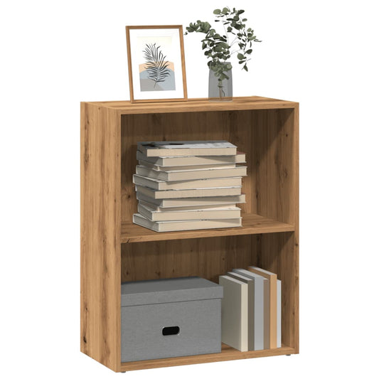 vidaXL Βιβλιοθήκη Αρτισιανή Δρυς 60x30x77 εκ. από Επεξεργασμένο Ξύλο