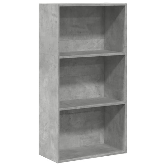 vidaXL Βιβλιοθήκη Γκρι Σκυροδέματος 60x30x114 εκ. Επεξεργ. Ξύλο
