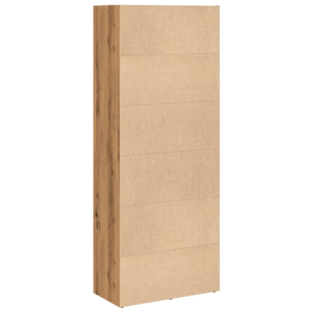 vidaXL Βιβλιοθήκη Αρτισιανή Δρυς 60x30x152 εκ. από Επεξεργασμένο Ξύλο