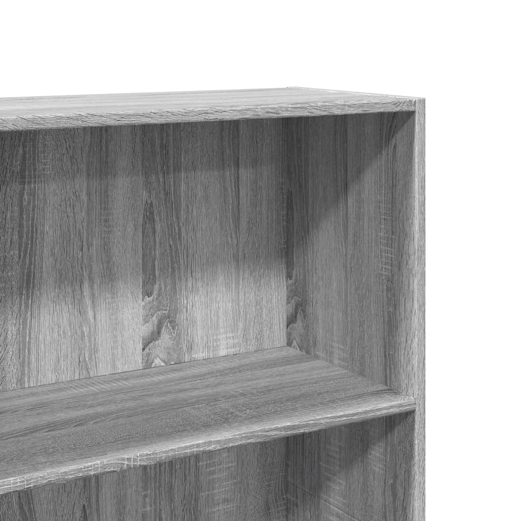 vidaXL Βιβλιοθήκη Γκρι Sonoma 60x30x189 εκ. από Επεξεργ. Ξύλο