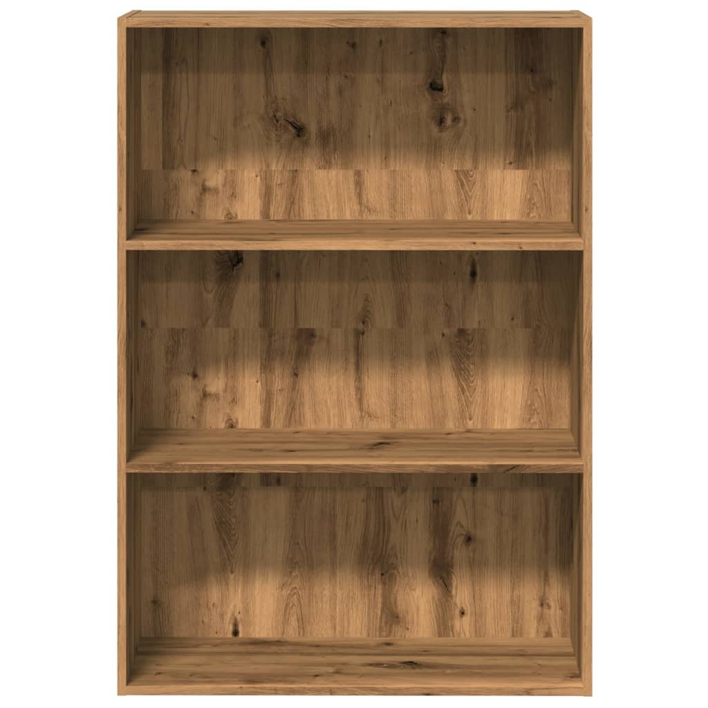 vidaXL Βιβλιοθήκη Αρτισιανή Δρυς 80x30x114 εκ. από Επεξεργασμένο Ξύλο
