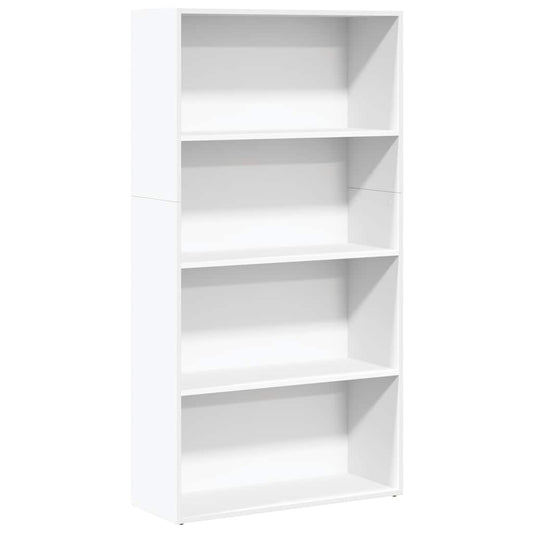 vidaXL Βιβλιοθήκη Λευκή 80x30x152 εκ. από Επεξεργασμένο Ξύλο