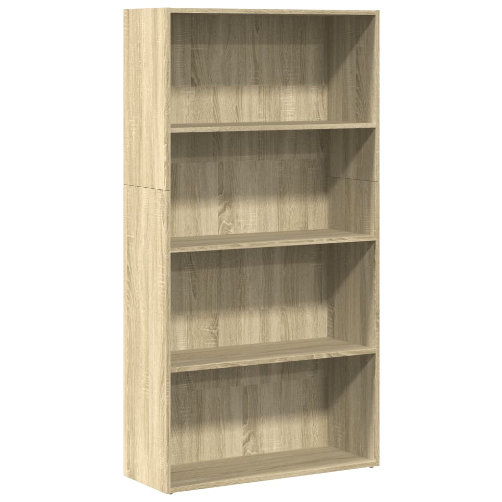 vidaXL Βιβλιοθήκη Sonoma Δρυς 80x30x152 εκ. από Επεξεργασμένο Ξύλο