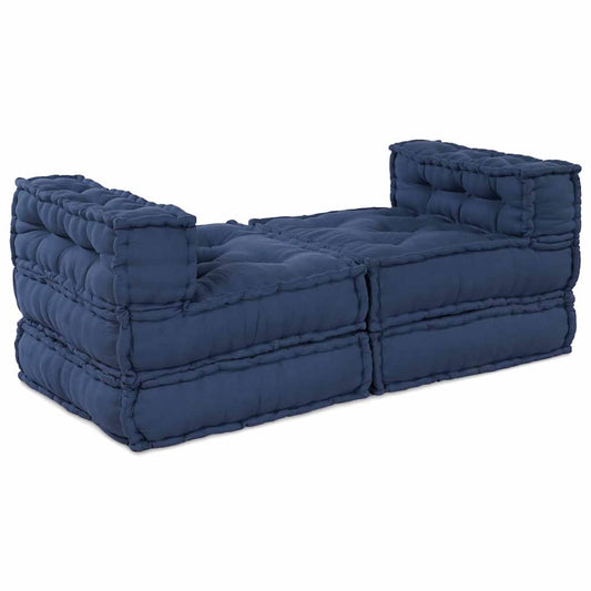 vidaXL Αρθρωτός Καναπές 4 pcs Ινδικο 70 x 70 x 56 εκ ύφασμα