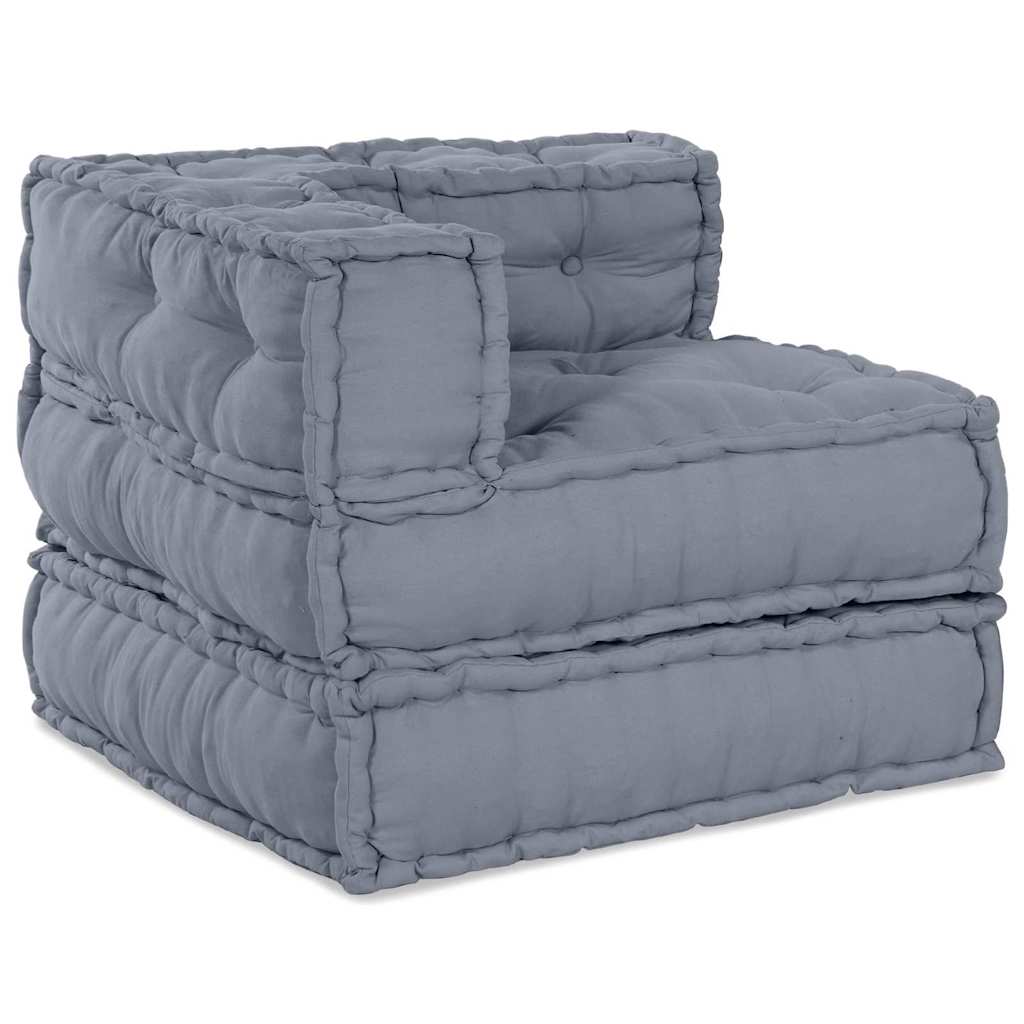 vidaXL Μονάδα Μοντέρνου Καναπέ 2 pcs Γκρι 140 x 70 x 56 εκ. Ύφασμα