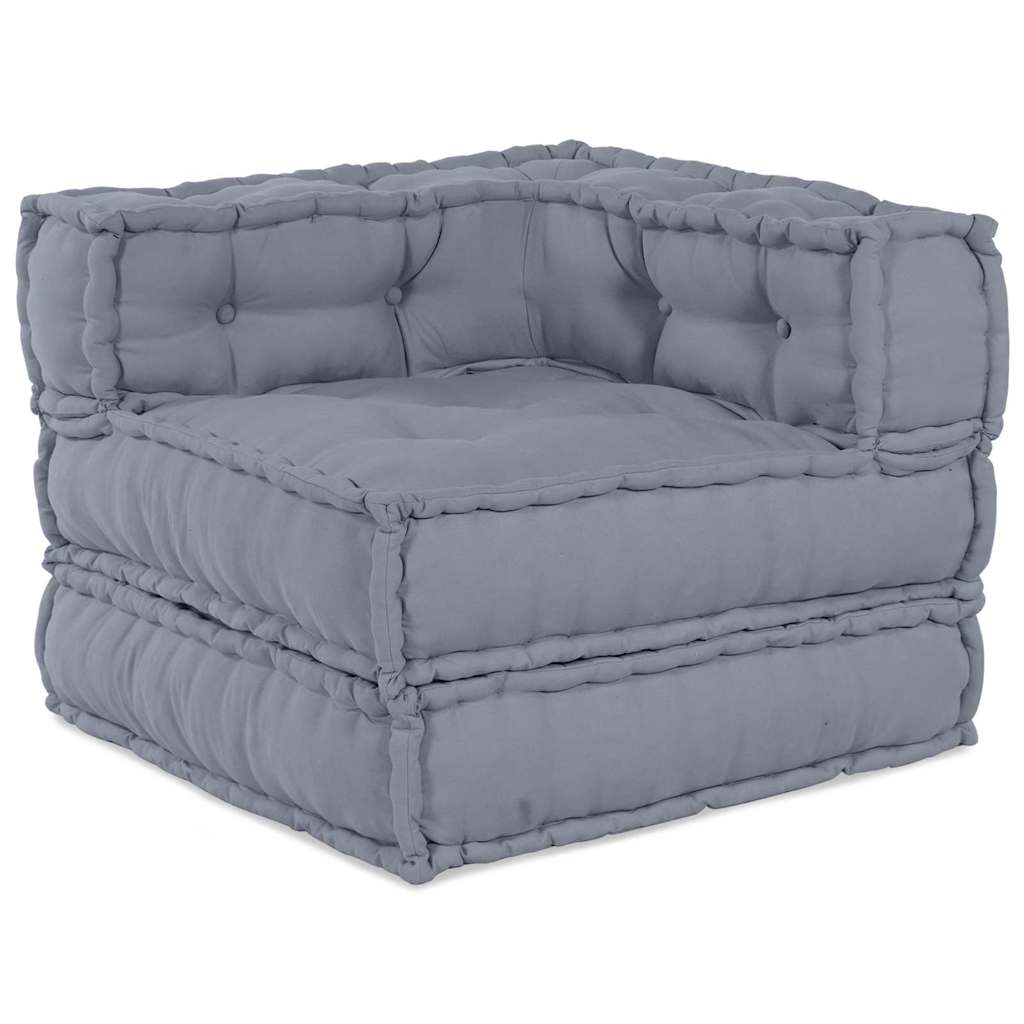 vidaXL Μονάδα Μοντέρνου Καναπέ 2 pcs Γκρι 140 x 70 x 56 εκ. Ύφασμα