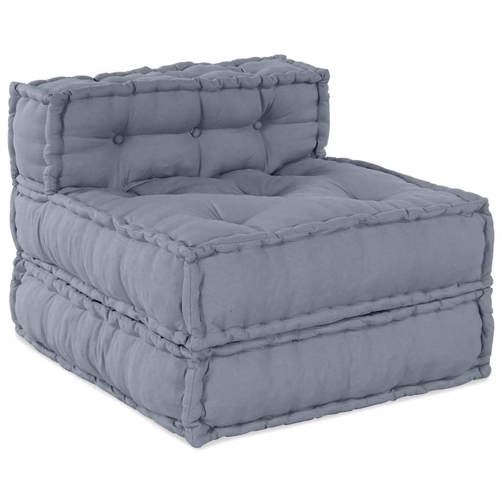 vidaXL Μονάδα Μοντέρνου Καναπέ Ύφασμα Γκρι 210 x 140 x 56 εκ.