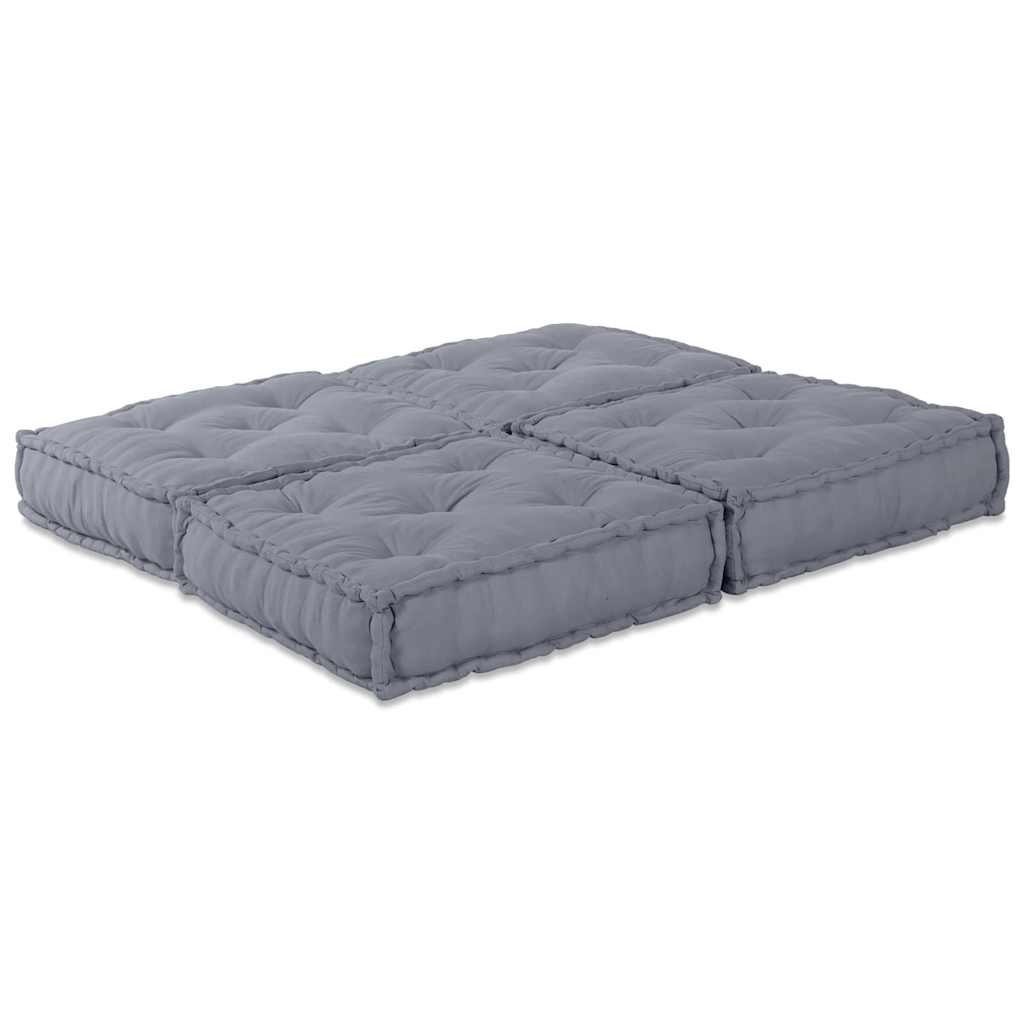 vidaXL Μονάδα Μοντέρνου Καναπέ 2 pcs Ύφασμα Γκρι 140 x 70 x 36 εκ