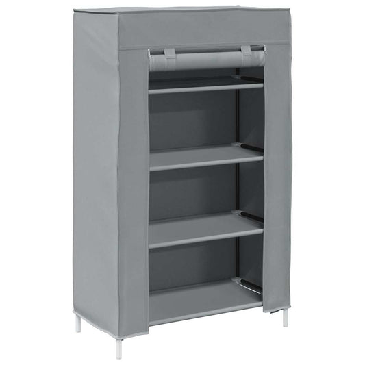 ντουλάπι παπουτσιών vidaXL Γκρι 60,5x30x97 cm Μη υφασμένο ύφασμα
