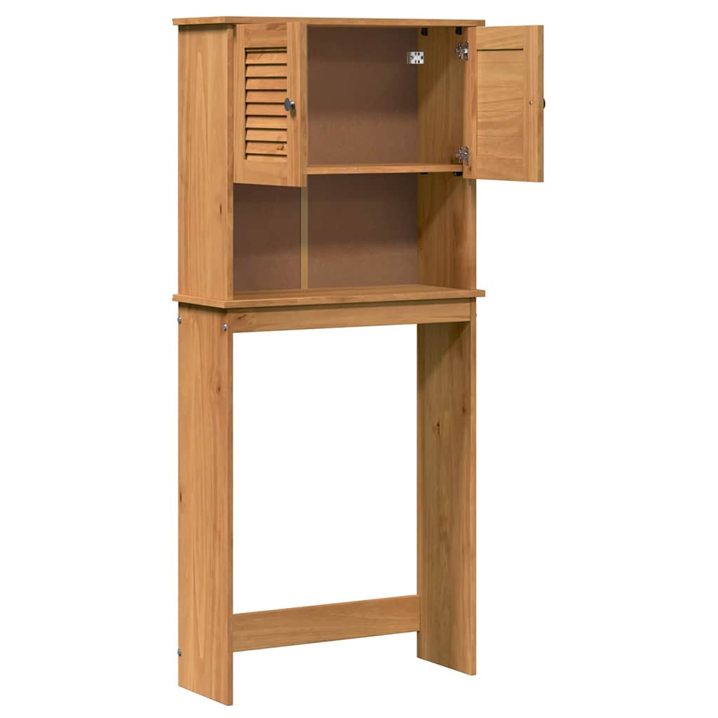 vidaXL Ντουλάπα Πλυντηρίου με ράφι VIGO καφέ μελί 72.5 x 27 x 161 εκ