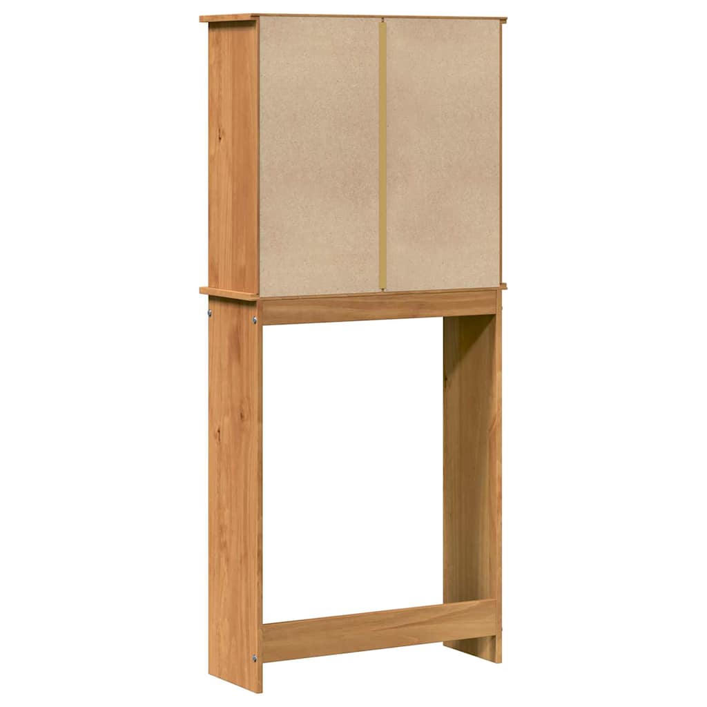 vidaXL Ντουλάπα Πλυντηρίου με ράφι VIGO καφέ μελί 72.5 x 27 x 161 εκ