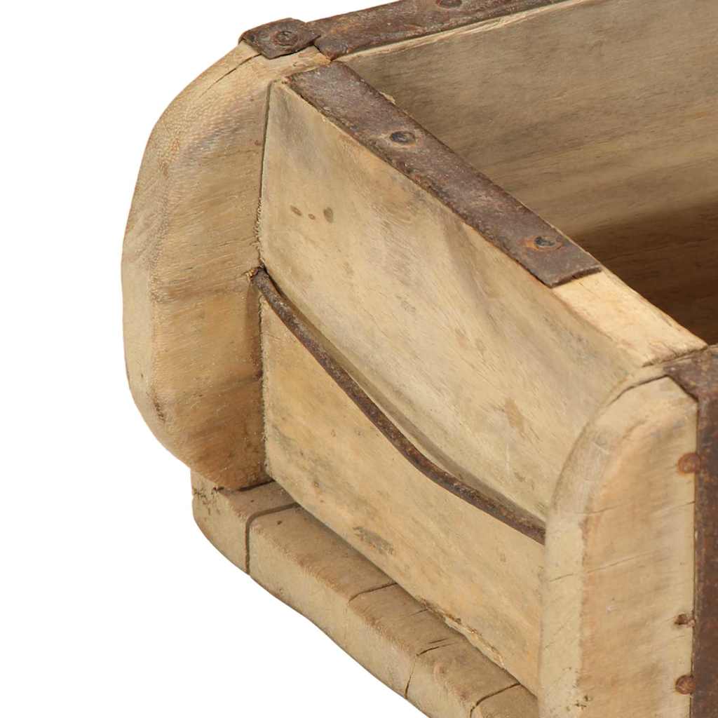 vidaXL Δίσκος με αποθήκευση Καφέ 57 x 15 x 9 εκ Στερεό Ανακτηθέν Ξύλο