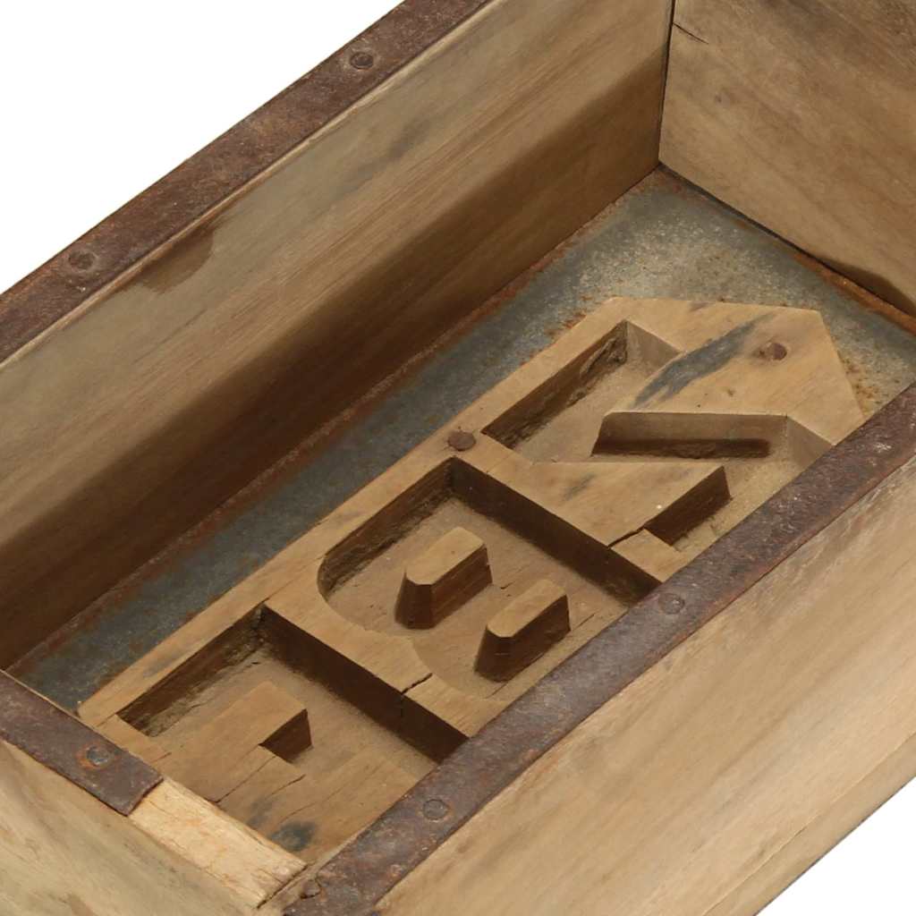 vidaXL Δίσκος με αποθήκευση 4 pcs Καφέ 60.5 x 15 x 9 εκ