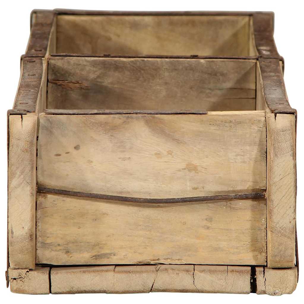 vidaXL Δίσκος με αποθήκευση 4 pcs Καφέ 60.5 x 15 x 9 εκ