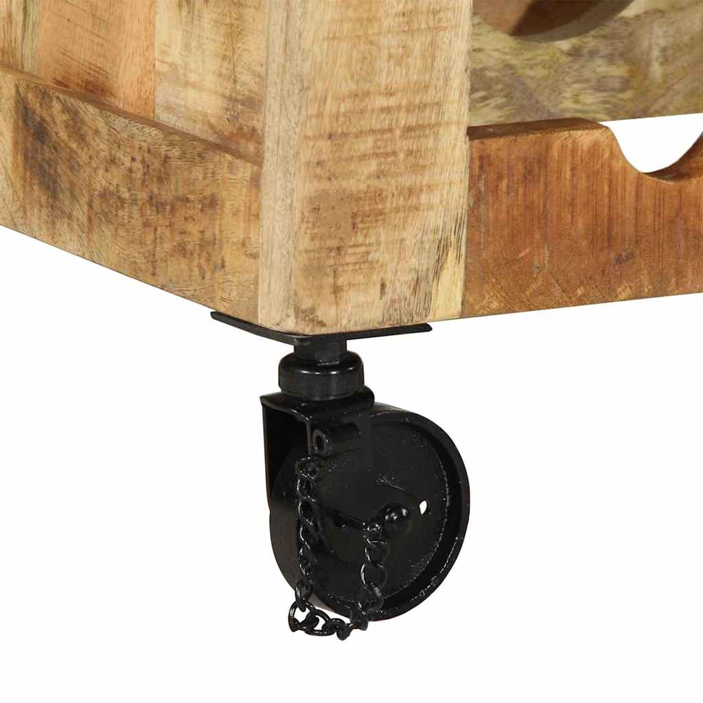 vidaXL Καρότσι Κουζίνας Καφέ 55 x 40 x 80 εκ. Στερεό ξύλο μάνγκο