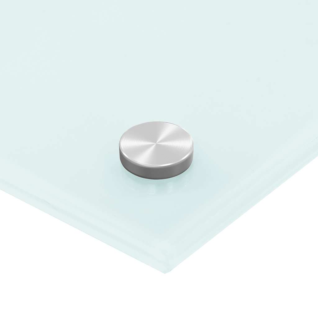 vidaXL Πλάτες Κουζίνας 2 τεμ. Λευκές 70x50 εκ. από Ψημένο Γυαλί