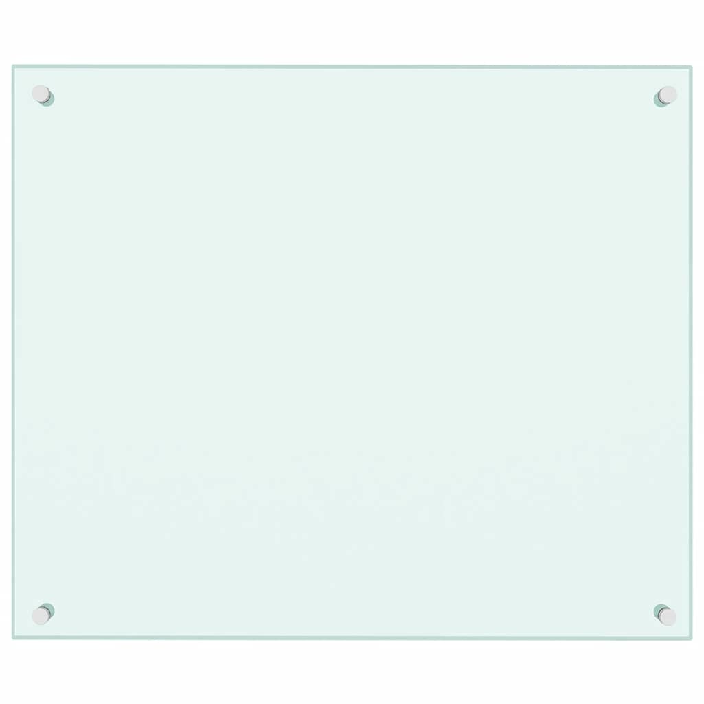vidaXL Πλάτες Κουζίνας 2 τεμ. Λευκές 70x60 εκ. από Ψημένο Γυαλί