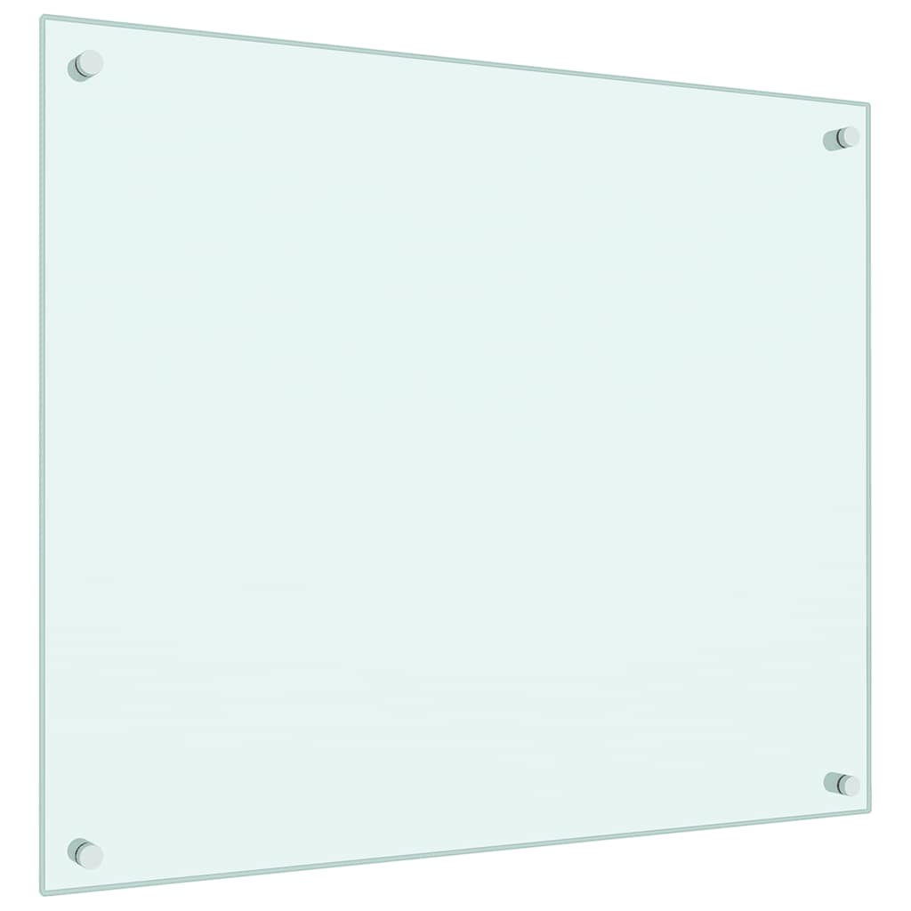 vidaXL Πλάτες Κουζίνας 2 τεμ. Λευκές 70x60 εκ. από Ψημένο Γυαλί