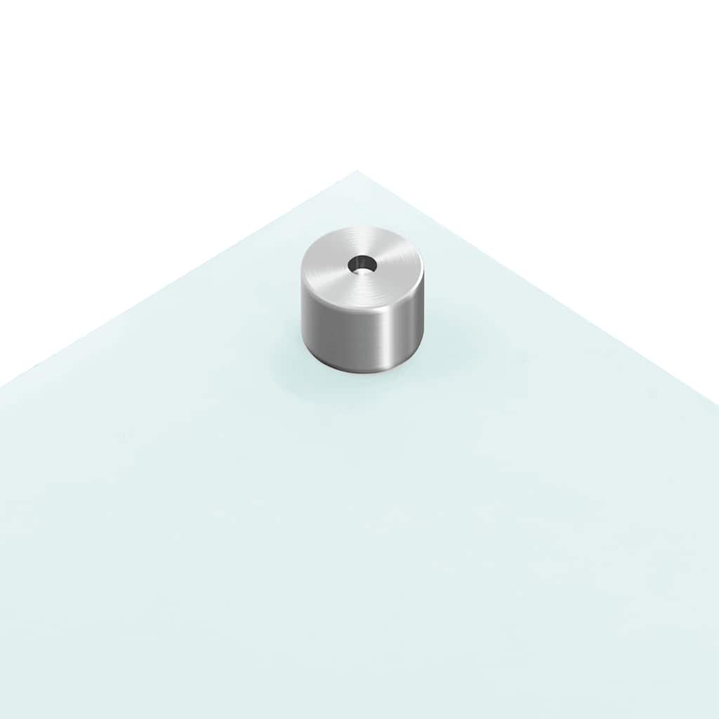 vidaXL Πλάτες Κουζίνας 2 τεμ. Λευκές 70x60 εκ. από Ψημένο Γυαλί