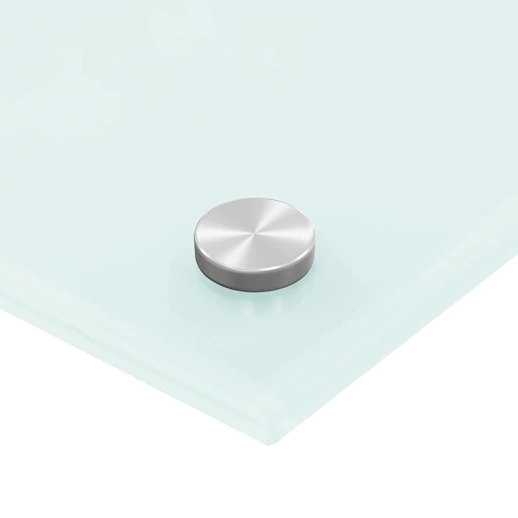 vidaXL Πλάτες Κουζίνας 2 τεμ. Λευκές 80x60 εκ. από Ψημένο Γυαλί