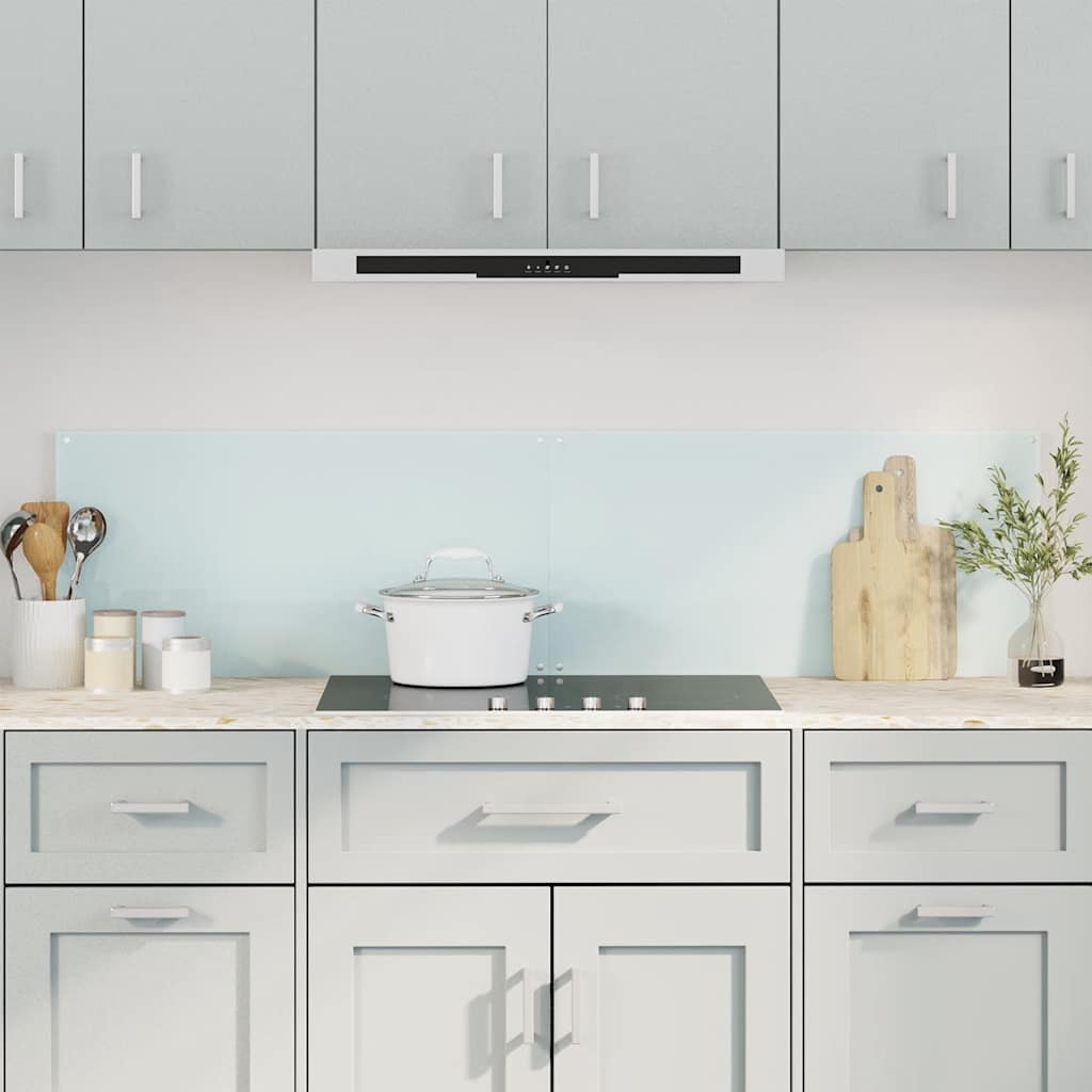 vidaXL Πλάτες Κουζίνας 2 τεμ. Λευκές 80x60 εκ. από Ψημένο Γυαλί