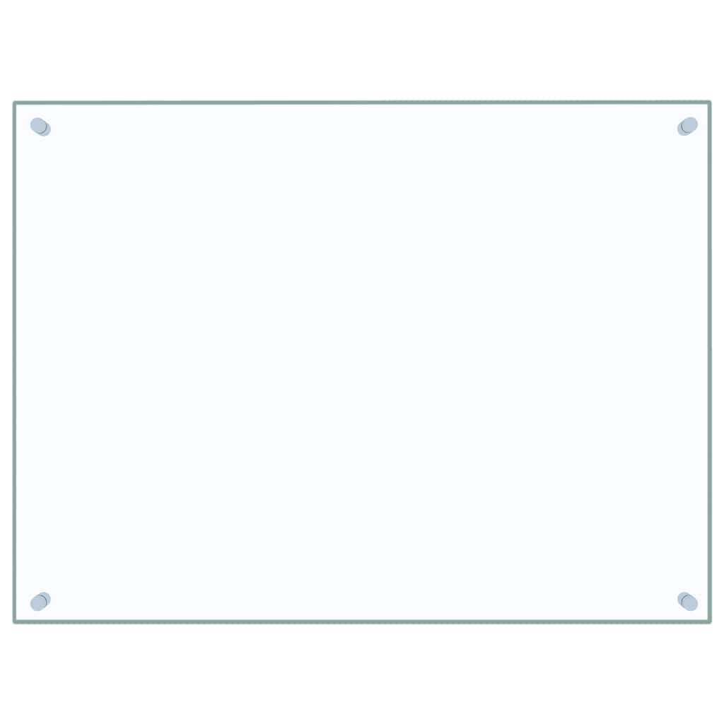 vidaXL Πλάτες Κουζίνας 2 τεμ. Διαφανής 80 x 60 εκ. από Ψημένο Γυαλί