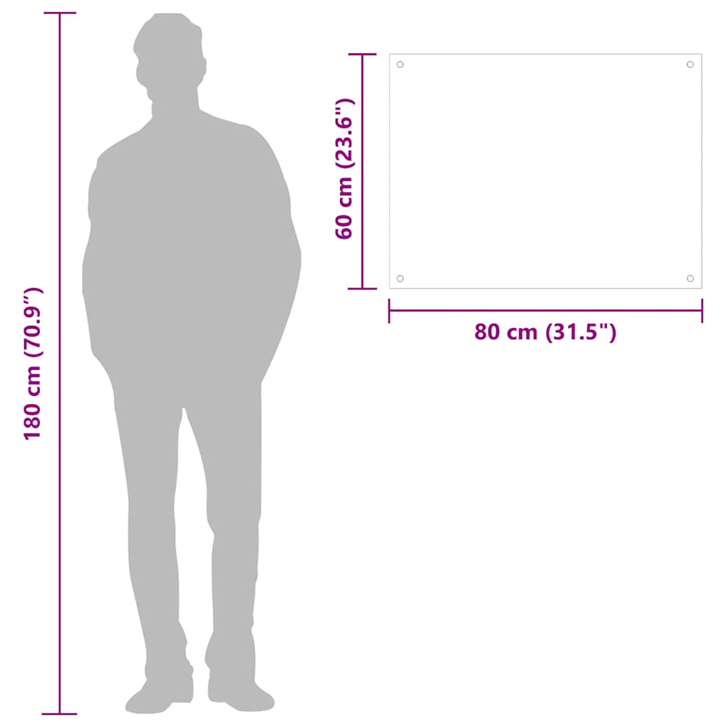 vidaXL Πλάτες Κουζίνας 2 τεμ. Μαύρες 80x60 εκ. από Ψημένο Γυαλί