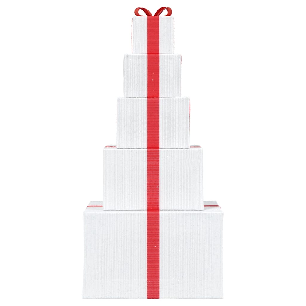 vidaXL Χριστουγεννιάτικη Διακόσμηση Κουτί δώρου 250 LED Ζεστό Λευκό