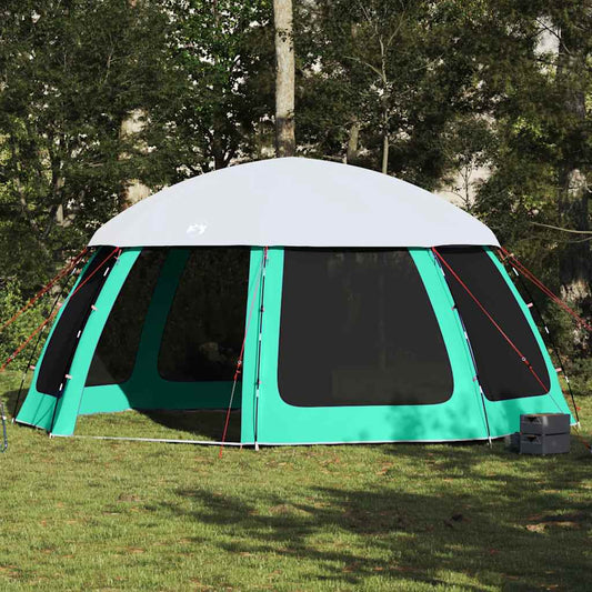 vidaXL Pool Tent with Removable Fly &amp; Mesh Walls Sea Green