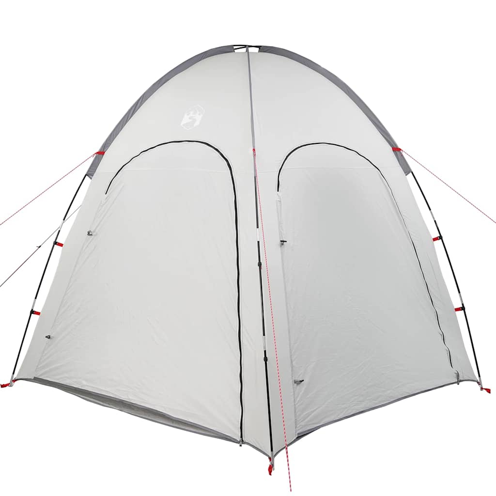 vidaXL Πισίνα Σκηνή με στέγη Γκρι 366 x 305 x 231 cm Πολυεστέρας