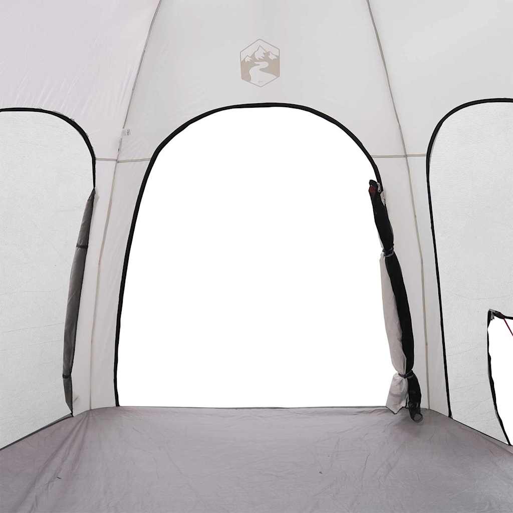 vidaXL Πισίνα Σκηνή με στέγη Γκρι 366 x 305 x 231 cm Πολυεστέρας