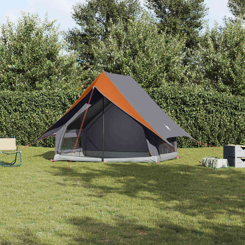 vidaXL Σκηνές Γκρι και πορτοκαλί 220 x 233 x 184 εκ Πολυεστέρας