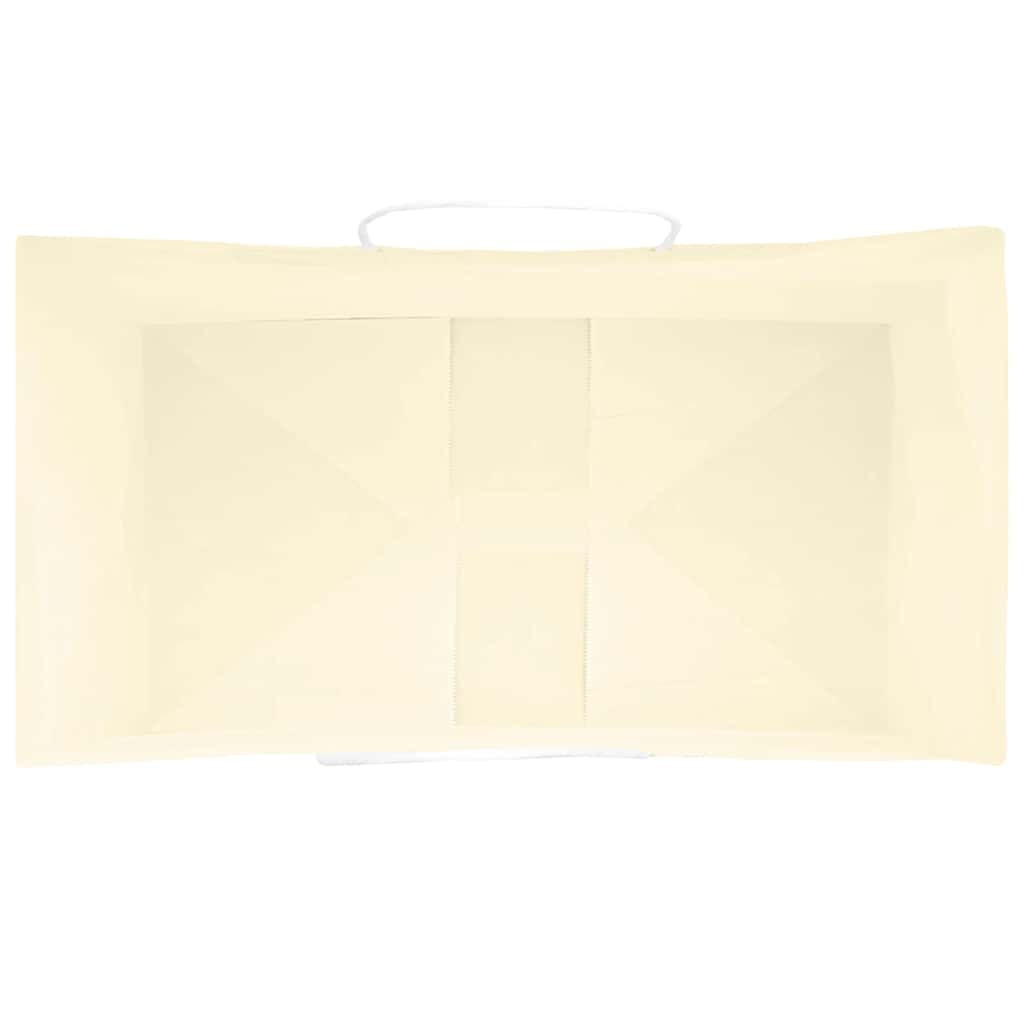 vidaXL Χάρτινες σακούλες 50 τεμάχια με χερούλια Κίτρινο 15x8x21 εκ.