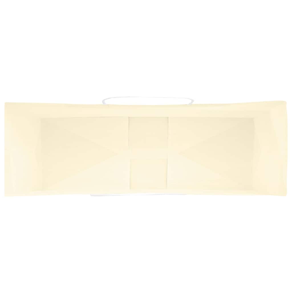 vidaXL Χάρτινες σακούλες 50 τεμάχια με χερούλια Κίτρινο 32x12x42 εκ.