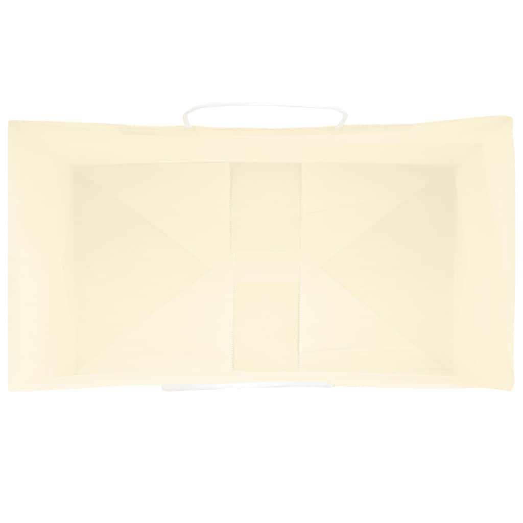 vidaXL Χάρτινες σακούλες 250 τεμάχια με χερούλια Κίτρινο 15x8x21 εκ.