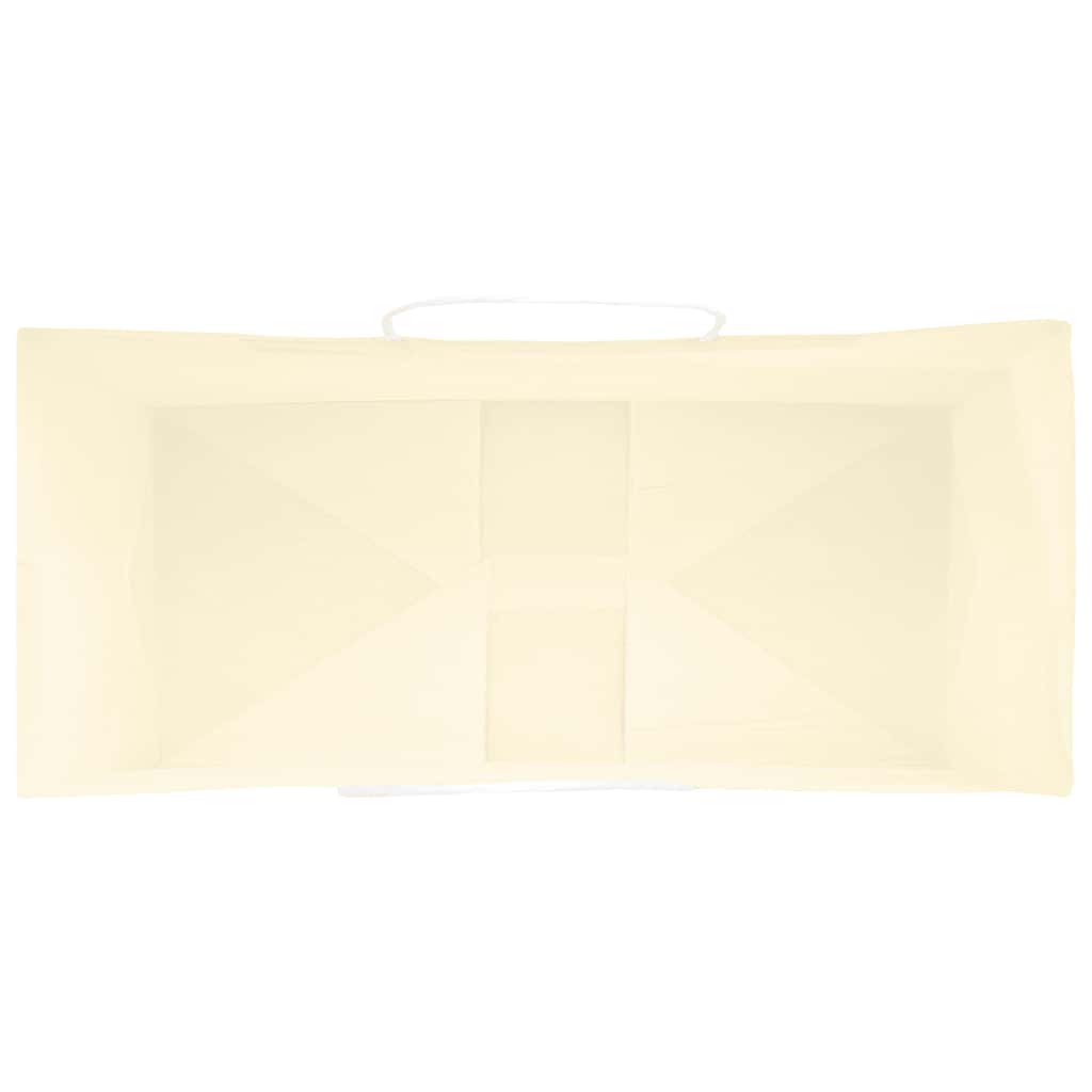 vidaXL Χάρτινες σακούλες 250 τεμάχια με χερούλια Κίτρινο 26x12x35 εκ.