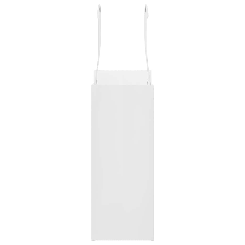 vidaXL Χάρτινες σακούλες 250 τεμάχια με χερούλια Λευκό 15x8x21 εκ.