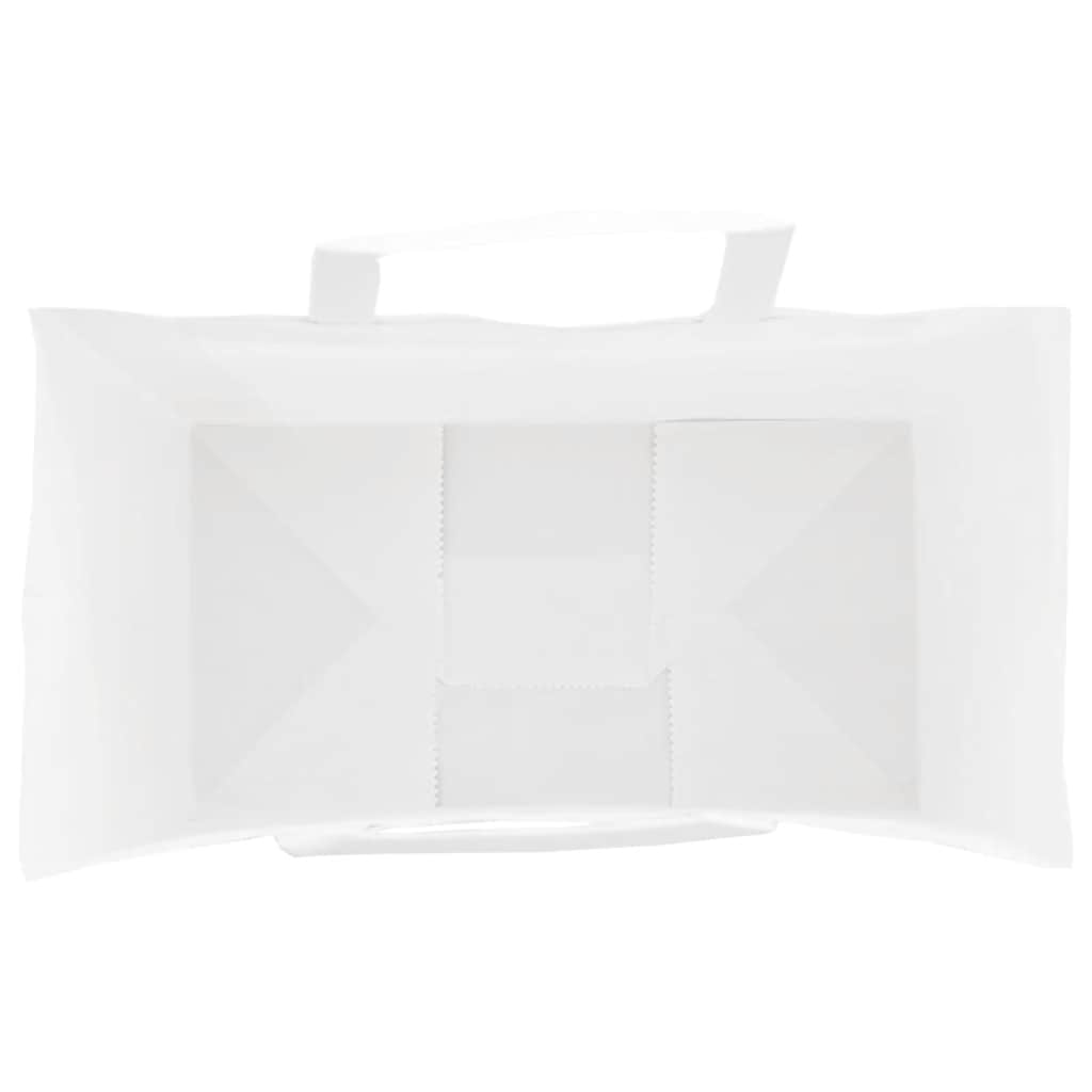 vidaXL Χάρτινες σακούλες 250 τεμάχια με χερούλια Λευκό 15x8x21 εκ.