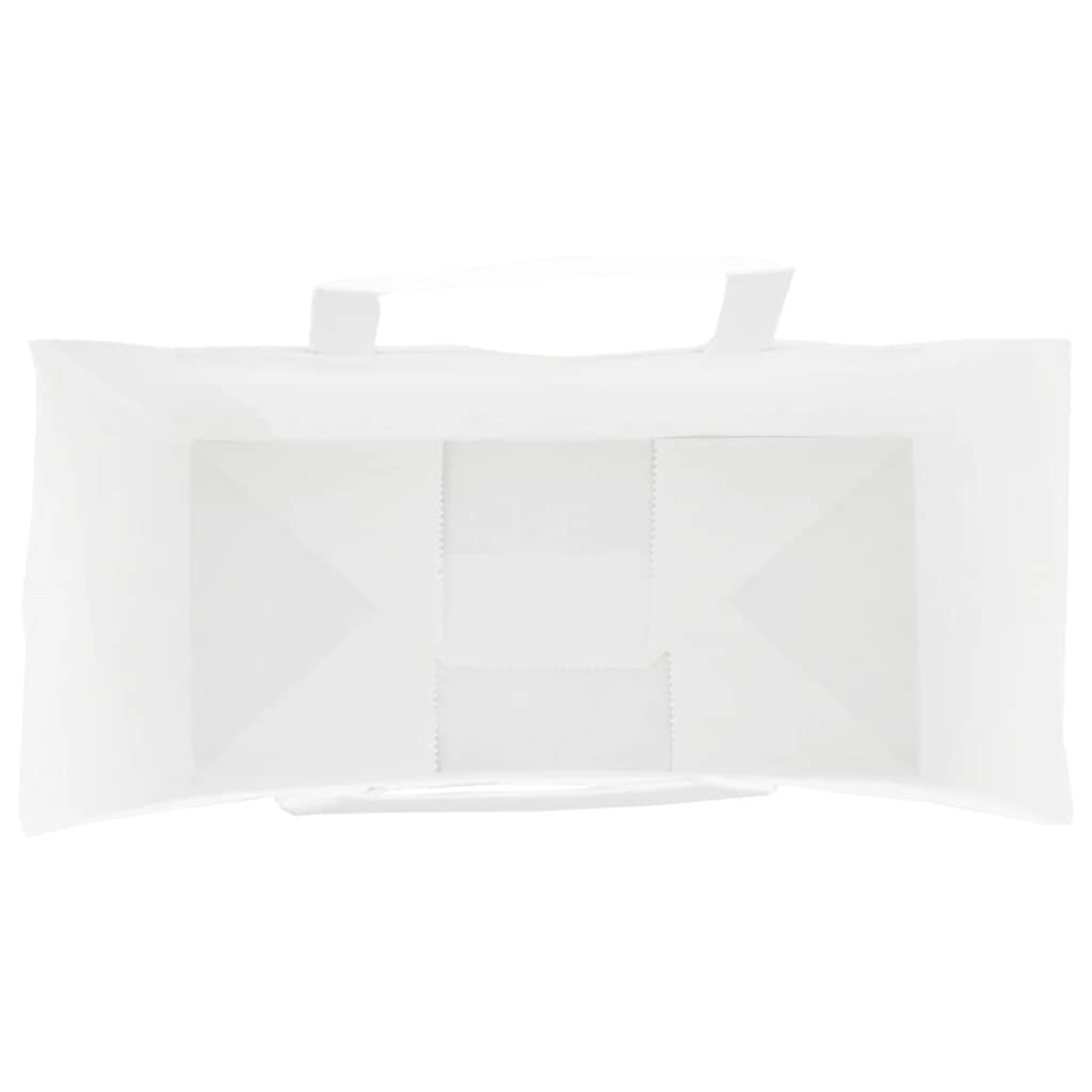 vidaXL Χάρτινες σακούλες 250 τεμάχια με χερούλια Λευκό 26x12x35 εκ.